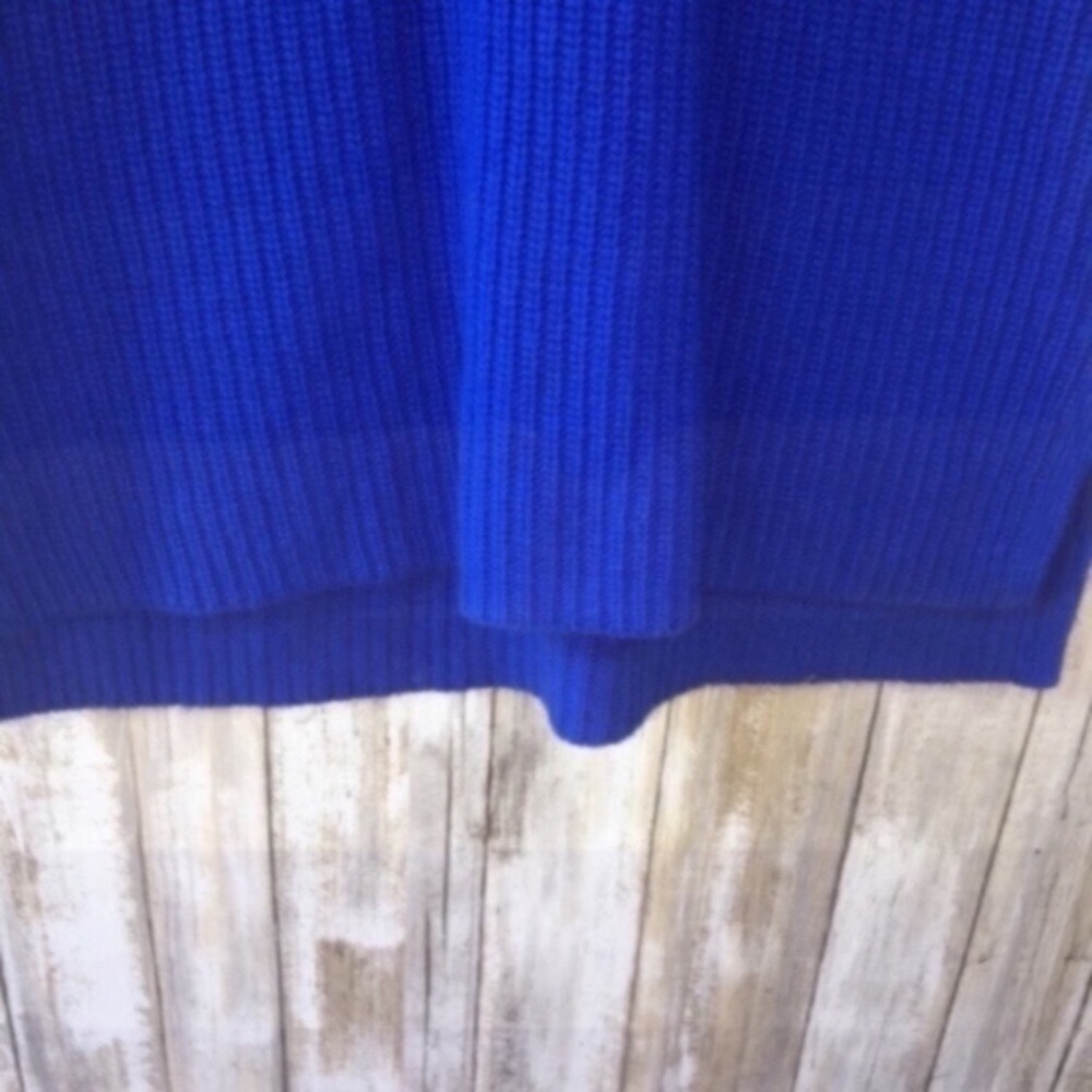 J.Crew NWT Merino Wool Blend Sweater Tank M Blue Sleeveless Knit Vest Ribbed - Picture 6 of 6